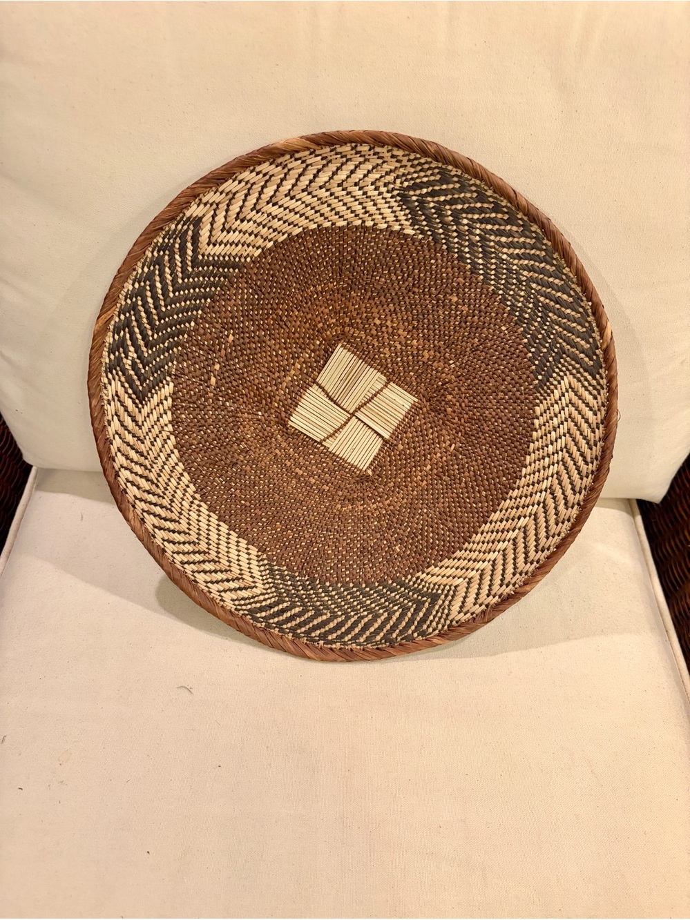 One of a Kind! NEW Woven Basket. Made by Binga people of Zambia Zimbabwe Africa